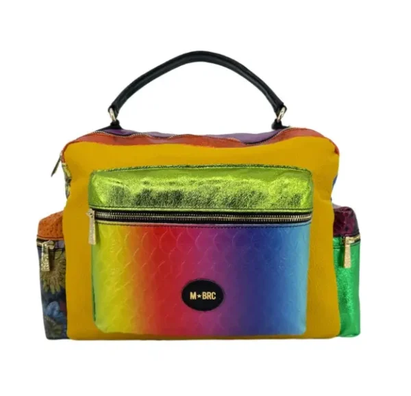 Borsa a mano M*Brc Birba C207 colore nero multi